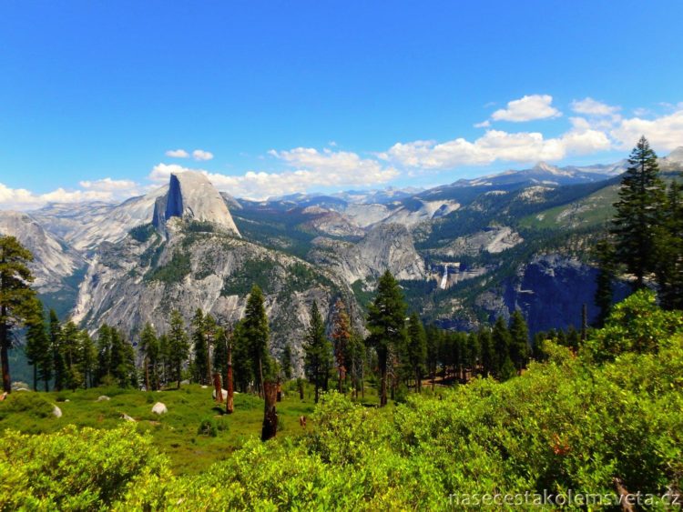 Half Dome z Glacier Pointu Yosemity